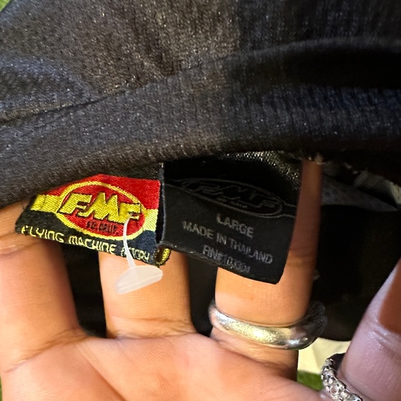 RARE 90s FMF Racing Motocross Jersey 90s Y2K Black and Gray Men's Shirt - Picture 10 of 12